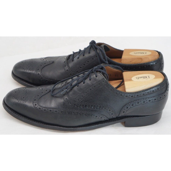 Grenson Men\'s Shoes Black US 9.5 M UK 8.5 F Leather Wingtip Dress Oxford main image 7